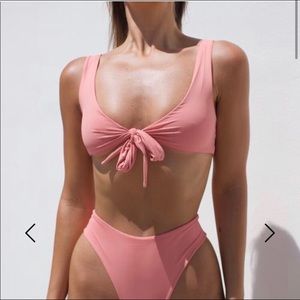437 Swim Kenzie Top In Rose